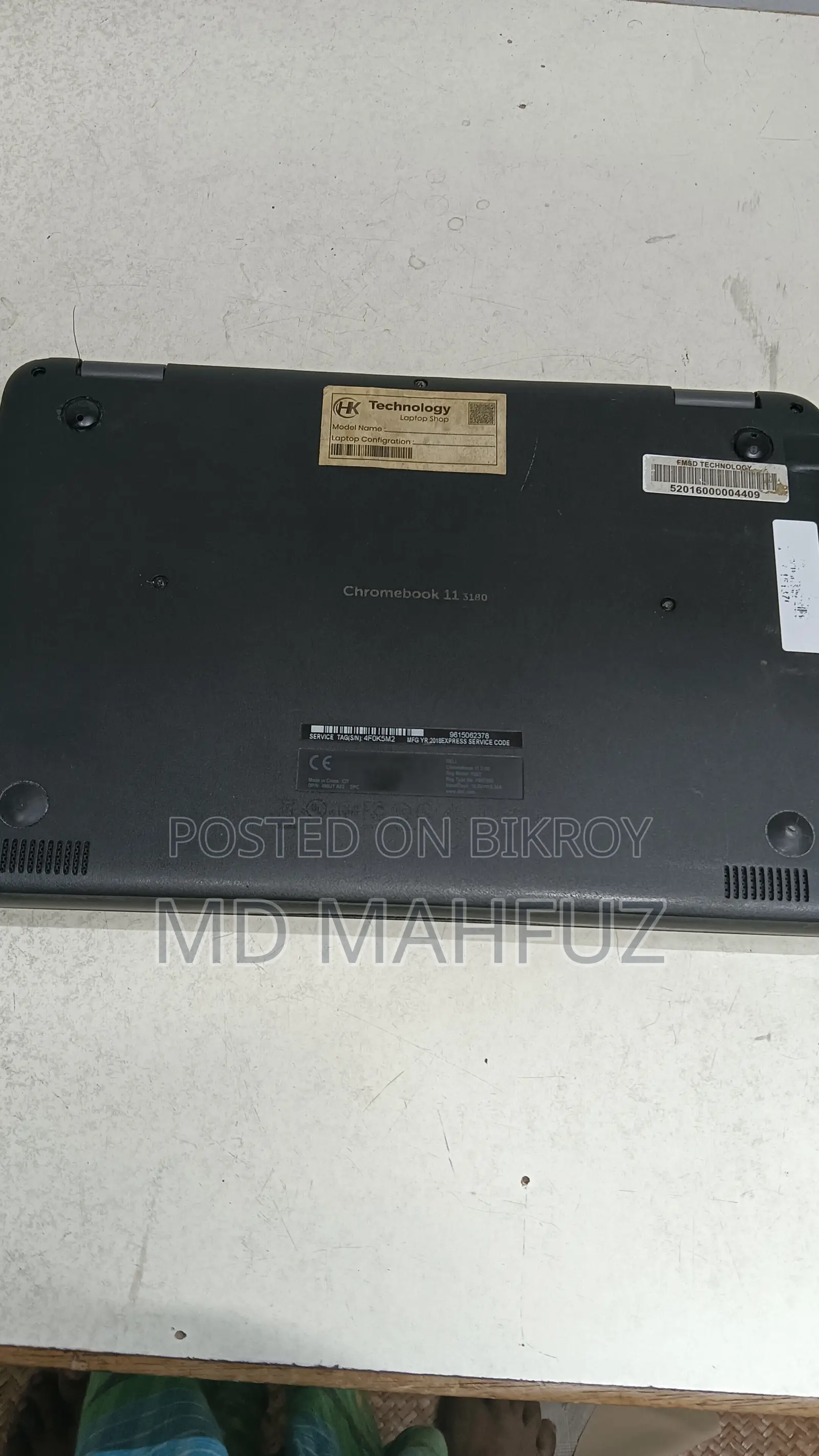 Laptop Dell Chromebook 11 4GB Intel Core I3 HDD 32GB