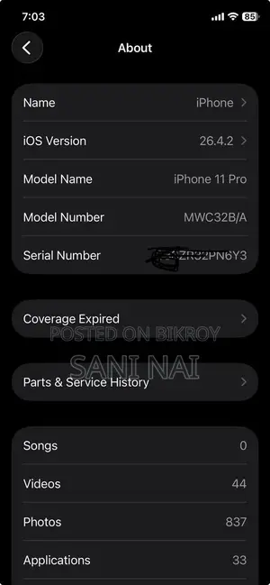 Apple iPhone 11 Pro 64 GB White