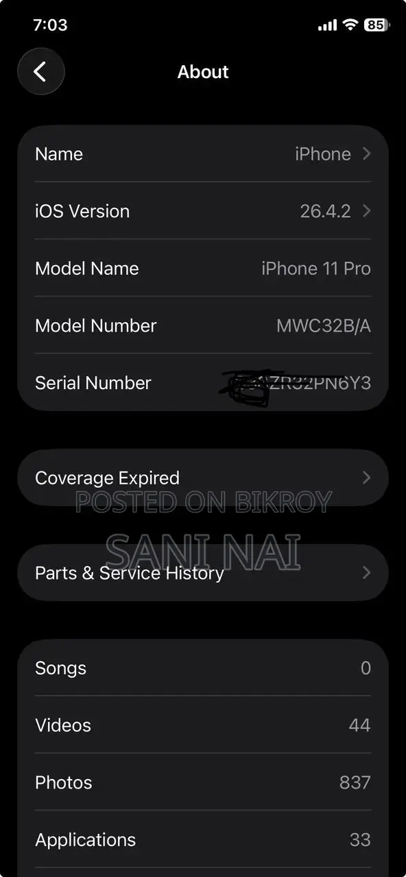 Apple iPhone 11 Pro 64 GB White
