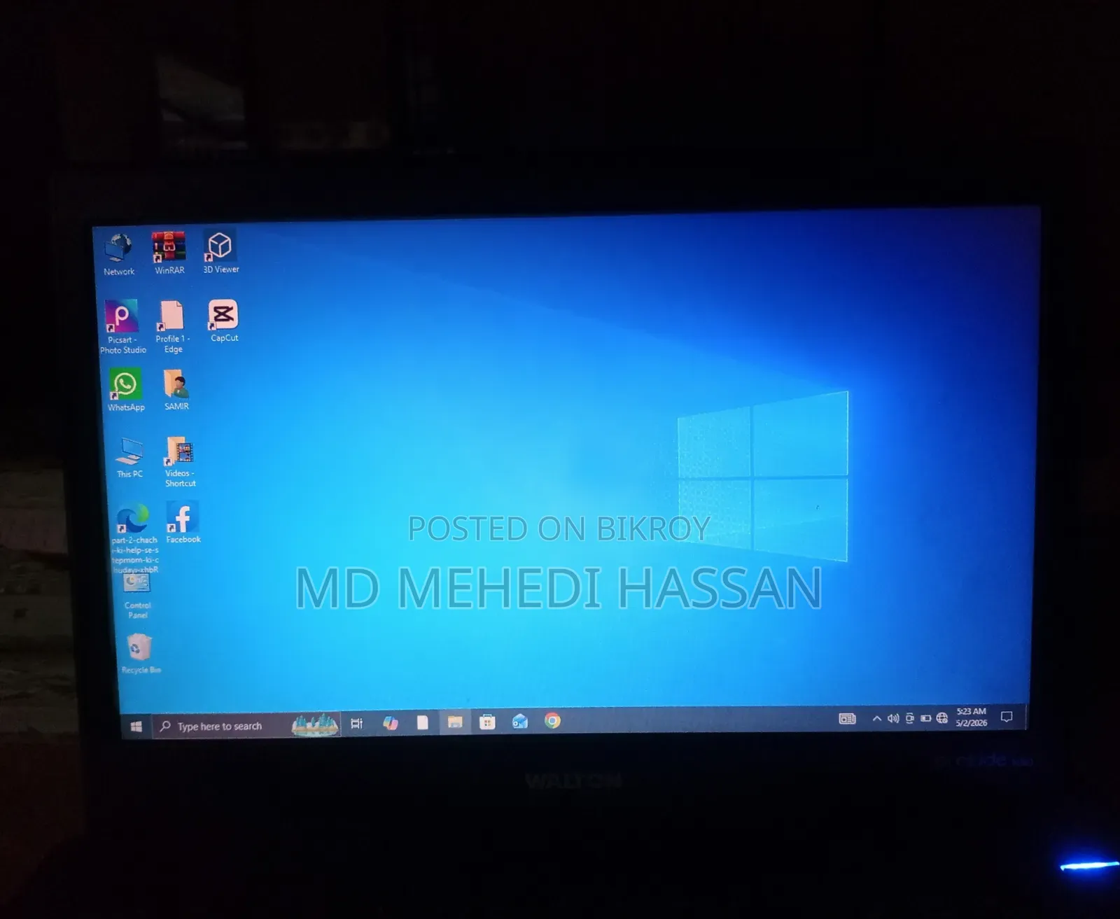 Laptop 4GB Intel Core I5 SSD 256GB