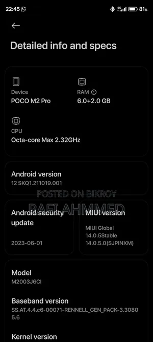Xiaomi Poco M2 Pro 128 GB Black
