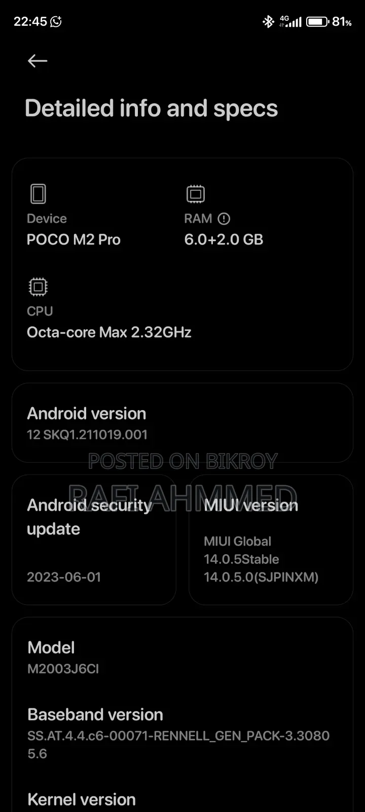 Xiaomi Poco M2 Pro 128 GB Black