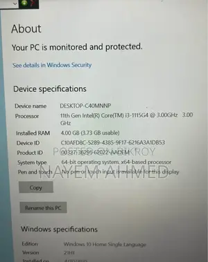 Laptop Dell Inspiron 15 3000 4GB Intel Core I3 SSD 1T