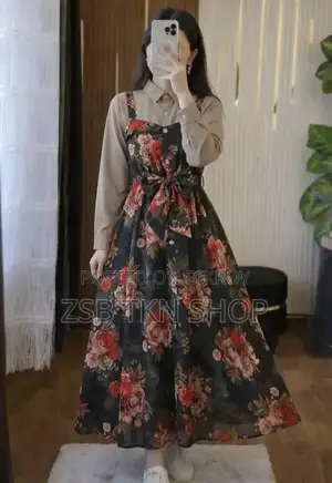 Printed Romper Gown