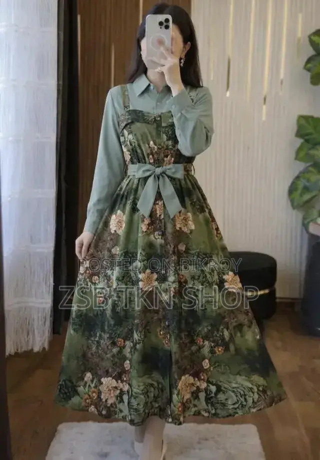 Printed Romper Gown