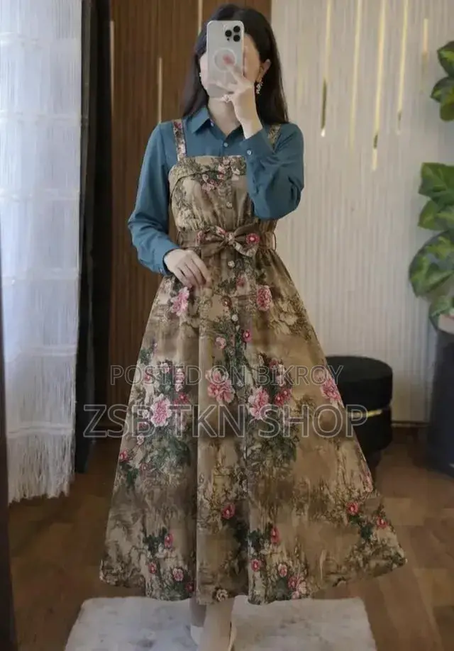 Printed Romper Gown