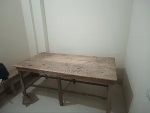 Wooden Table and Low Benches