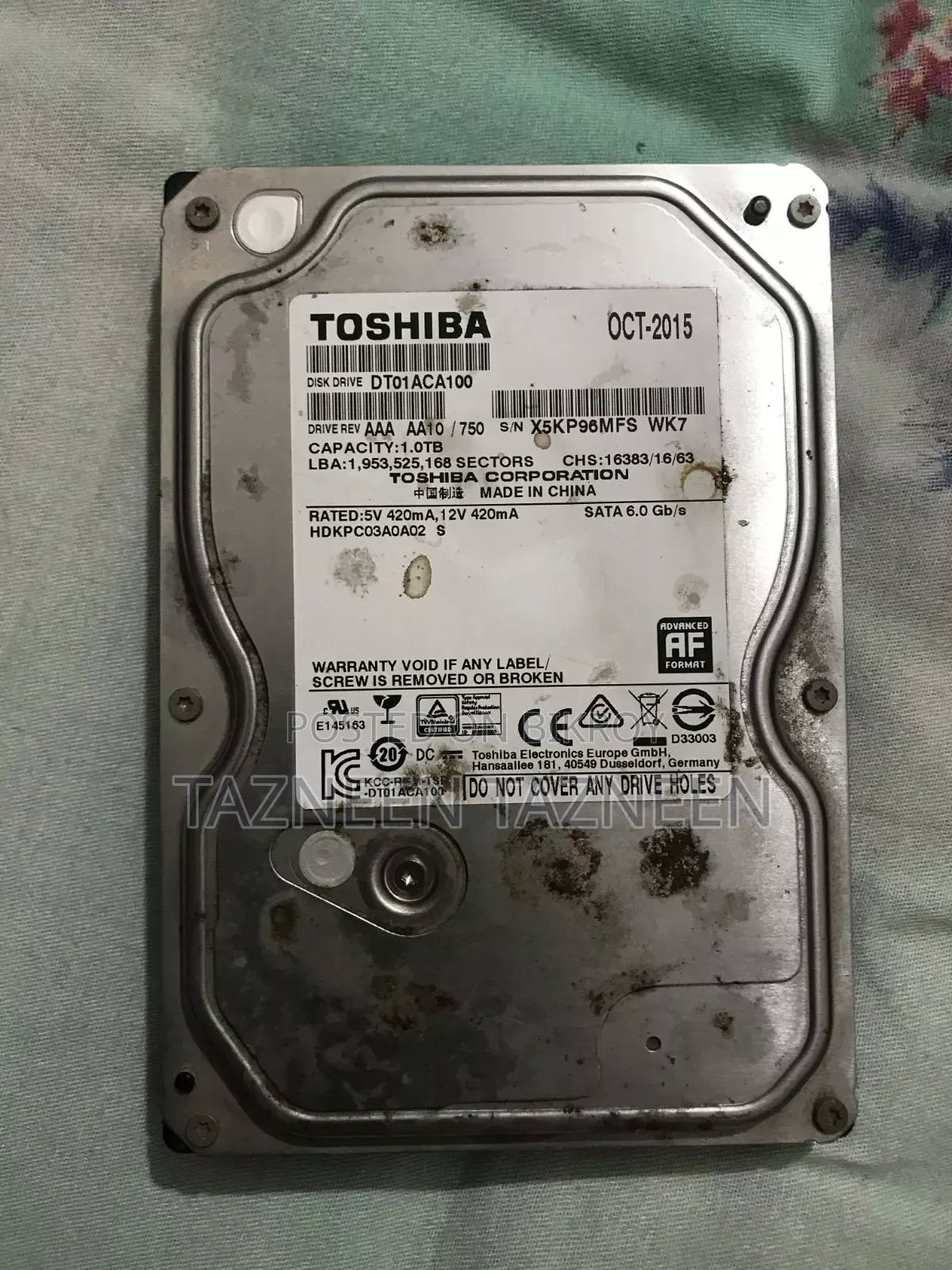 Toshiba Hard Drive