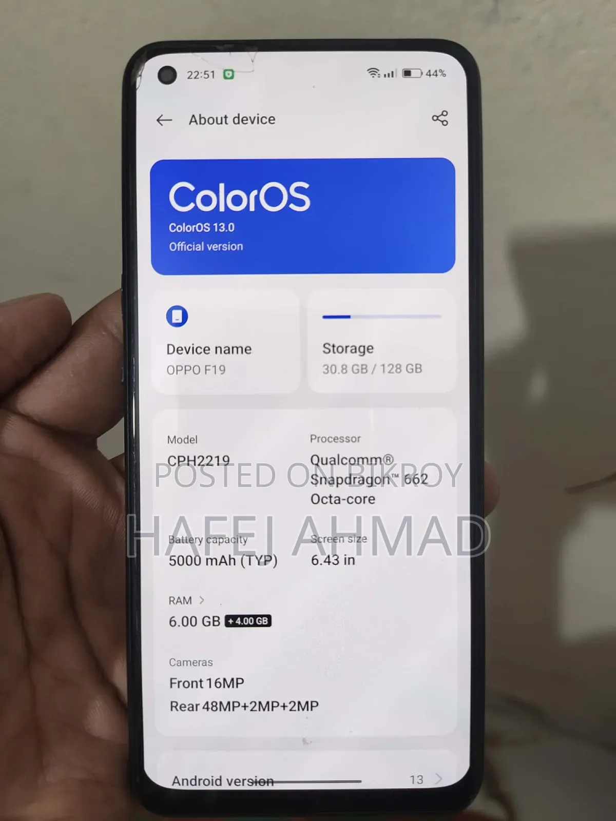 Oppo F1 16 GB Black