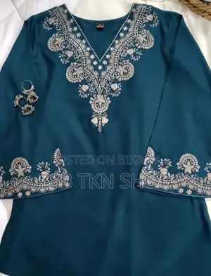 ​ পিওর কটন জরি এমব্রয়ডারি ওয়ান পিস (1 Piece) 