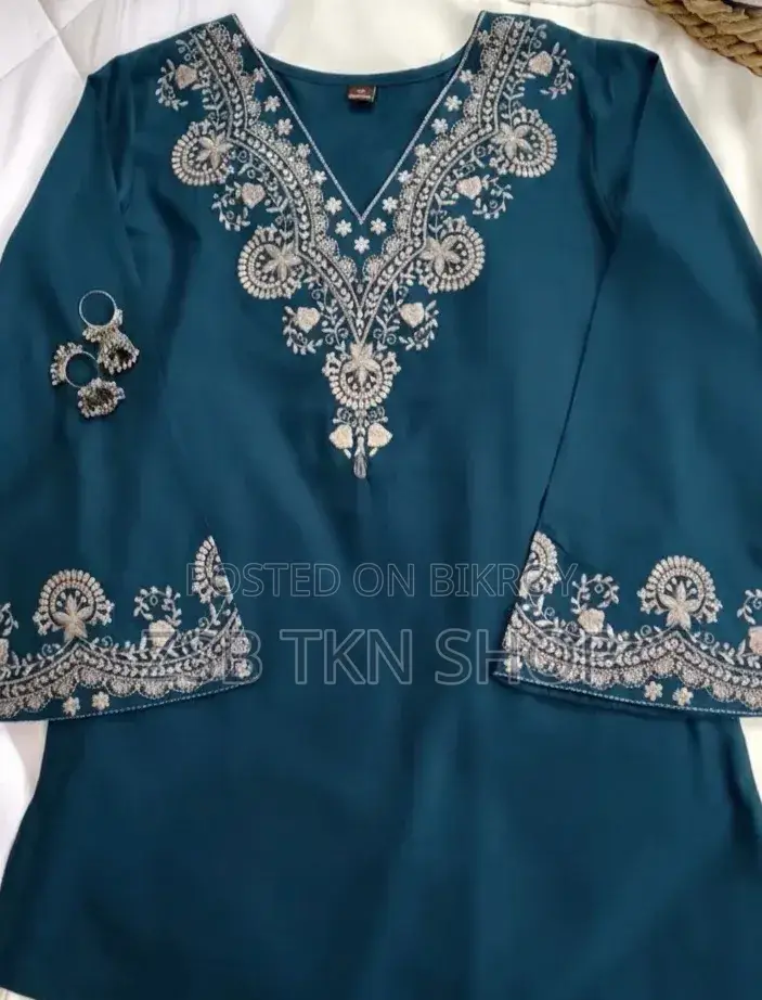 ​ পিওর কটন জরি এমব্রয়ডারি ওয়ান পিস (1 Piece) 