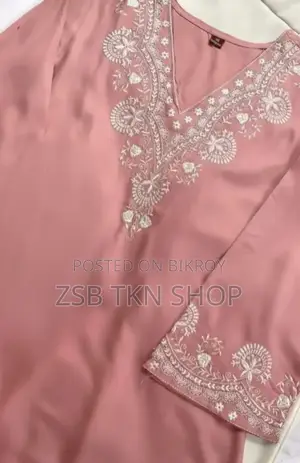 ​ পিওর কটন জরি এমব্রয়ডারি ওয়ান পিস (1 Piece) 