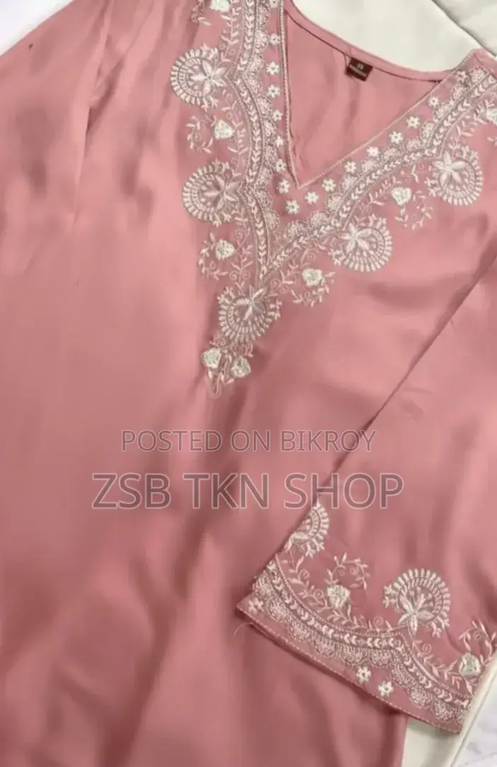 ​ পিওর কটন জরি এমব্রয়ডারি ওয়ান পিস (1 Piece) 