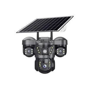 4g Solar Ip 3 Lens Camera