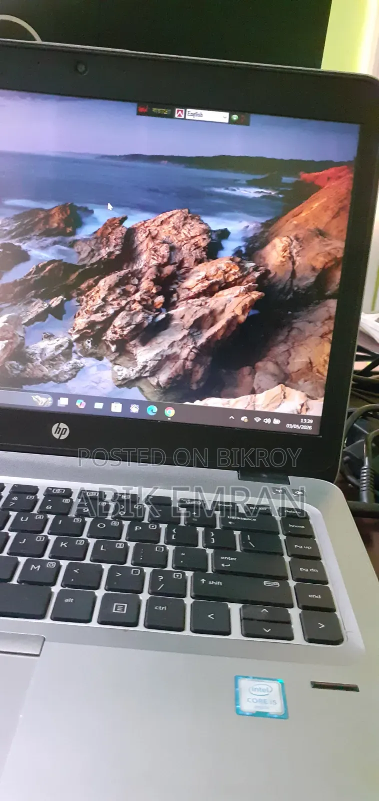 ল্যাপটপ এইচপি এলিটবুক ৮৪০ জি৩ ৮জিবি ইন্টেল কোর আই৫ এসএসডি ২৫৬জিবি