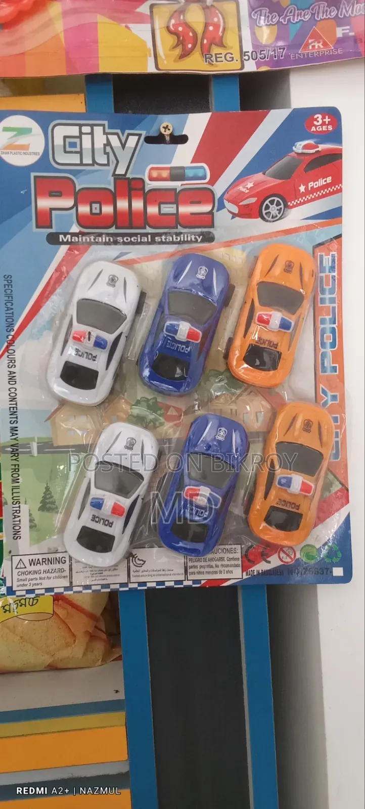 City Car Toy . 6 Pcs