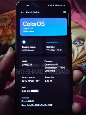 Oppo Reno6 128 GB Blue
