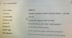 Desktop Computer Asus A4110 8GB Intel Core I5 HDD 1T