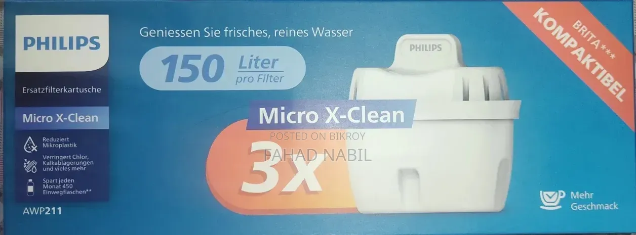 Urgent Sale: Philips Micro X-Clean Water Filter (3x Pack).
