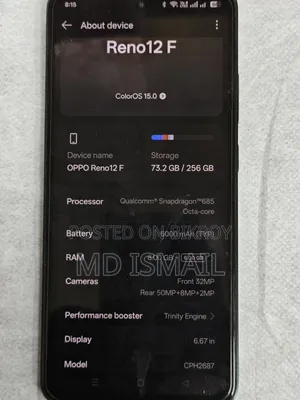 Oppo Reno12 F 256 GB Green