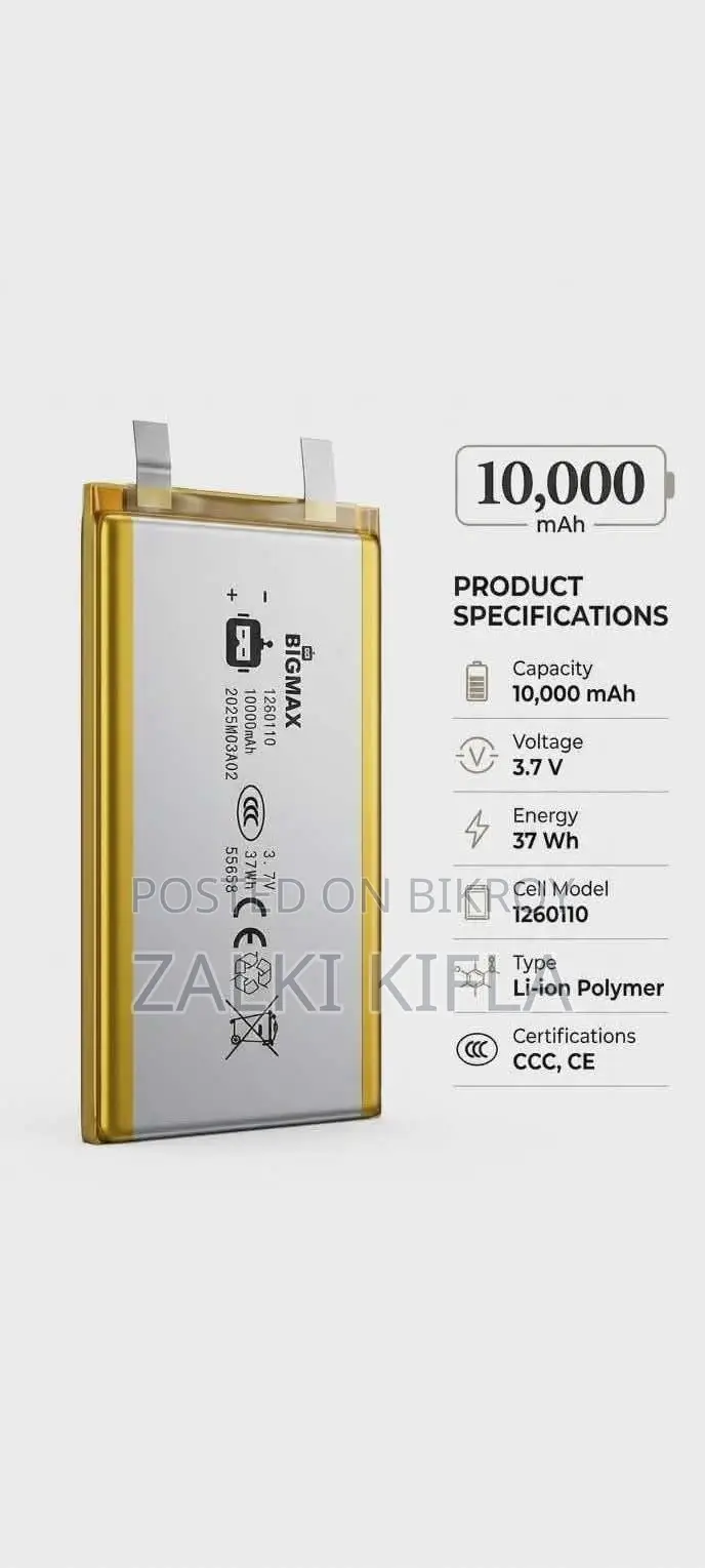 Original Bigmax (10,000mAh) Lithium Polymer Battery!