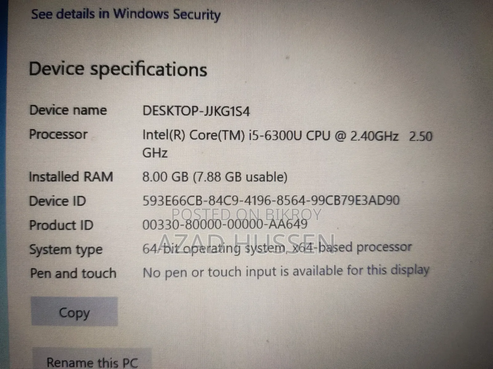 Laptop HP EliteBook 840 G3 8GB Intel Core I5 SSD 256GB