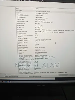 Desktop Computer 8GB Intel Core I3 SSD 512GB