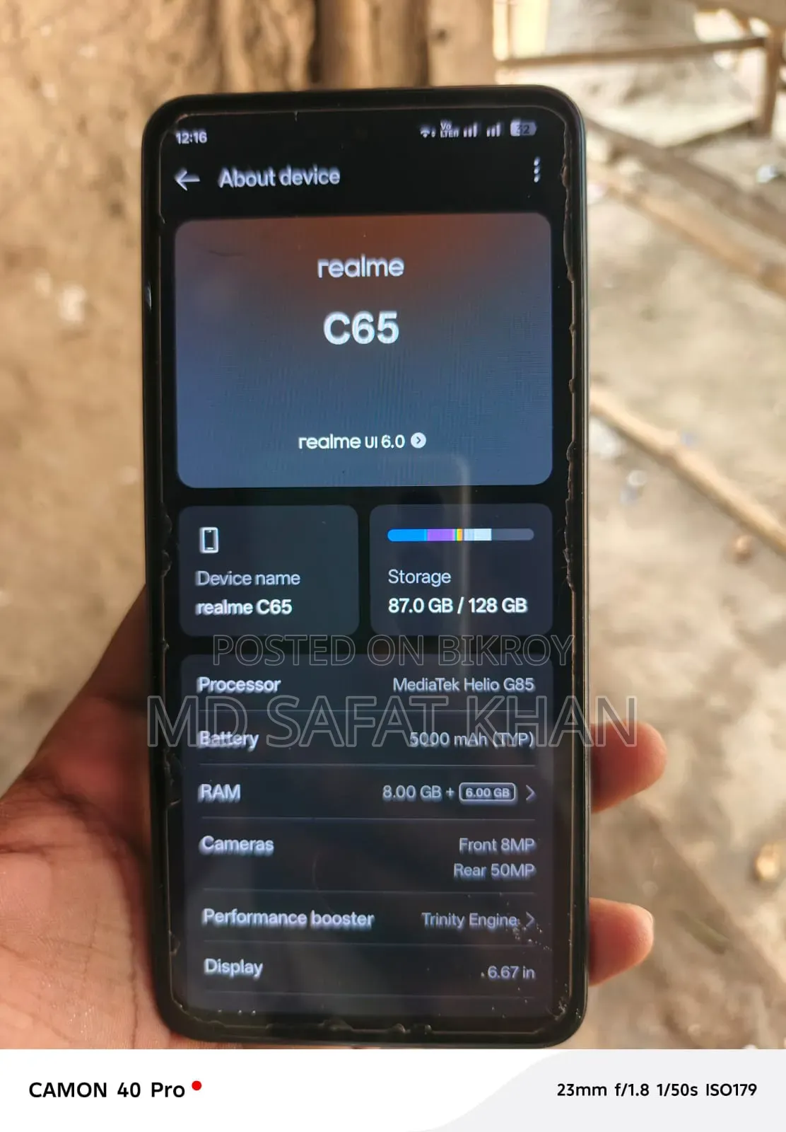 Realme C61 128 GB Black