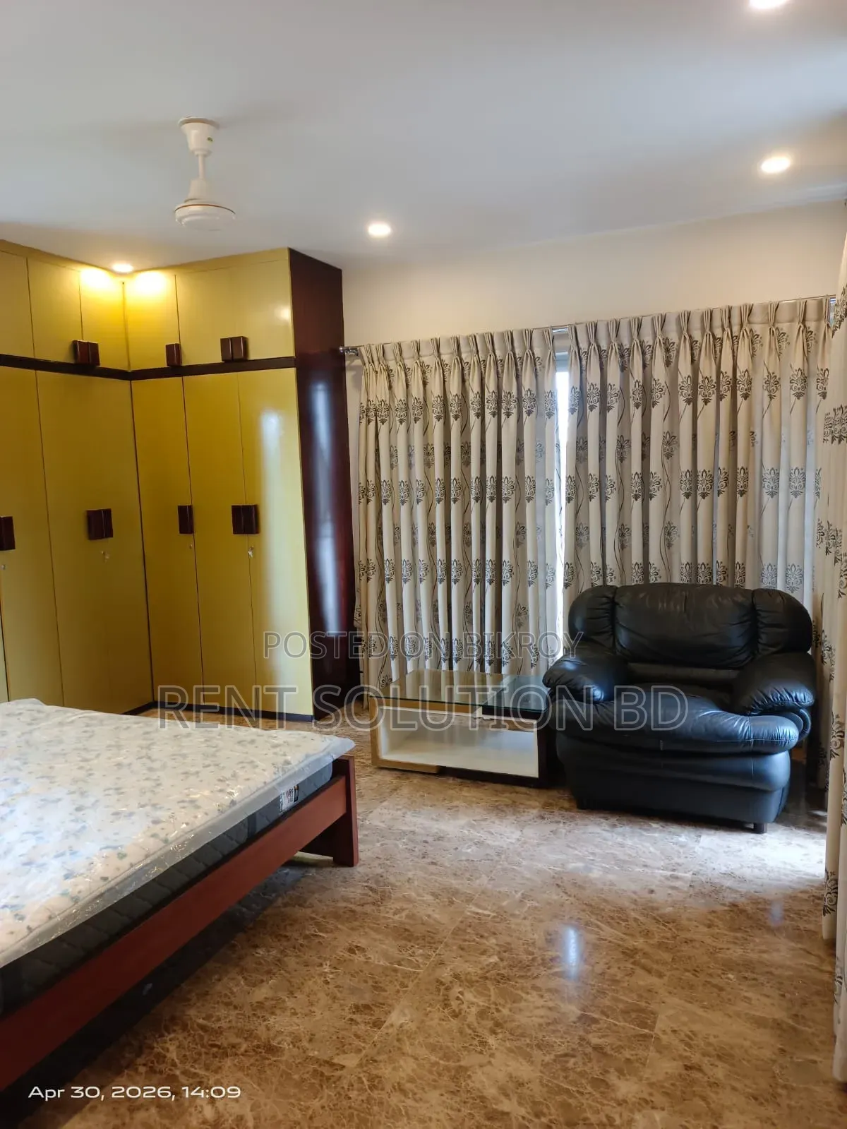 ভাড়ার জন্য রেন্ট সলিউশন বিডি, গুলশানে আসবাবপত্রসহ ৪ বেডরুমের অ্যাপার্টমেন্ট