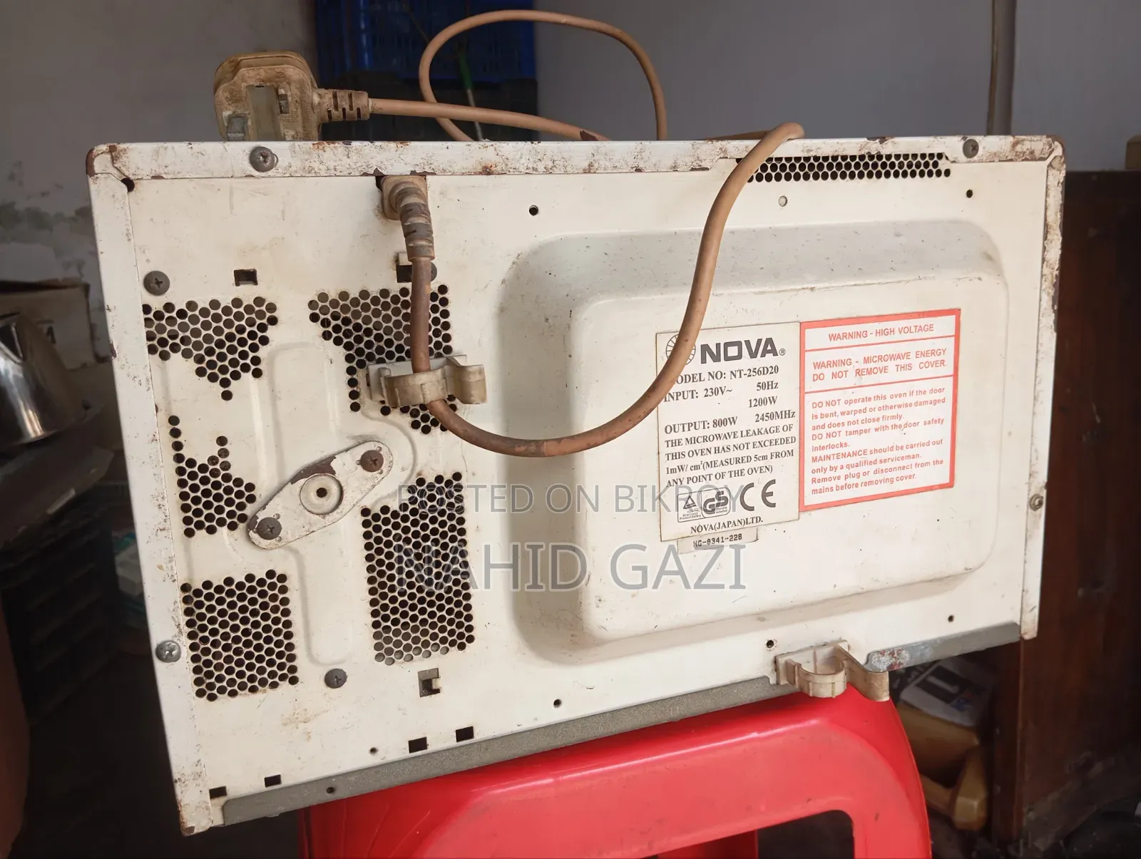 Nova Oven (Model No: Nt-256d20)