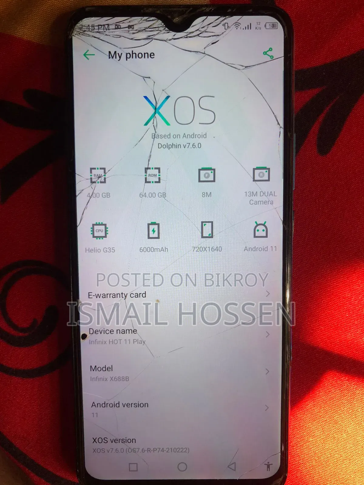 Infinix Hot 11 Play 64 GB