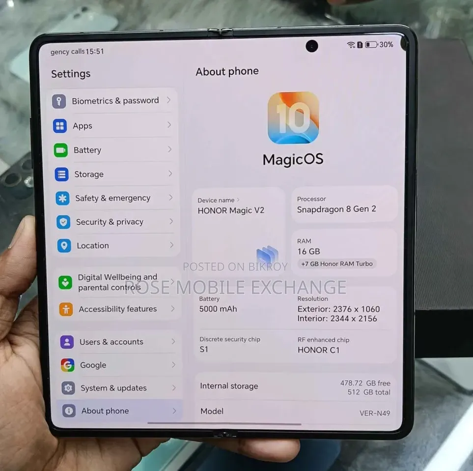 Honor Magic V2 512 GB Orange