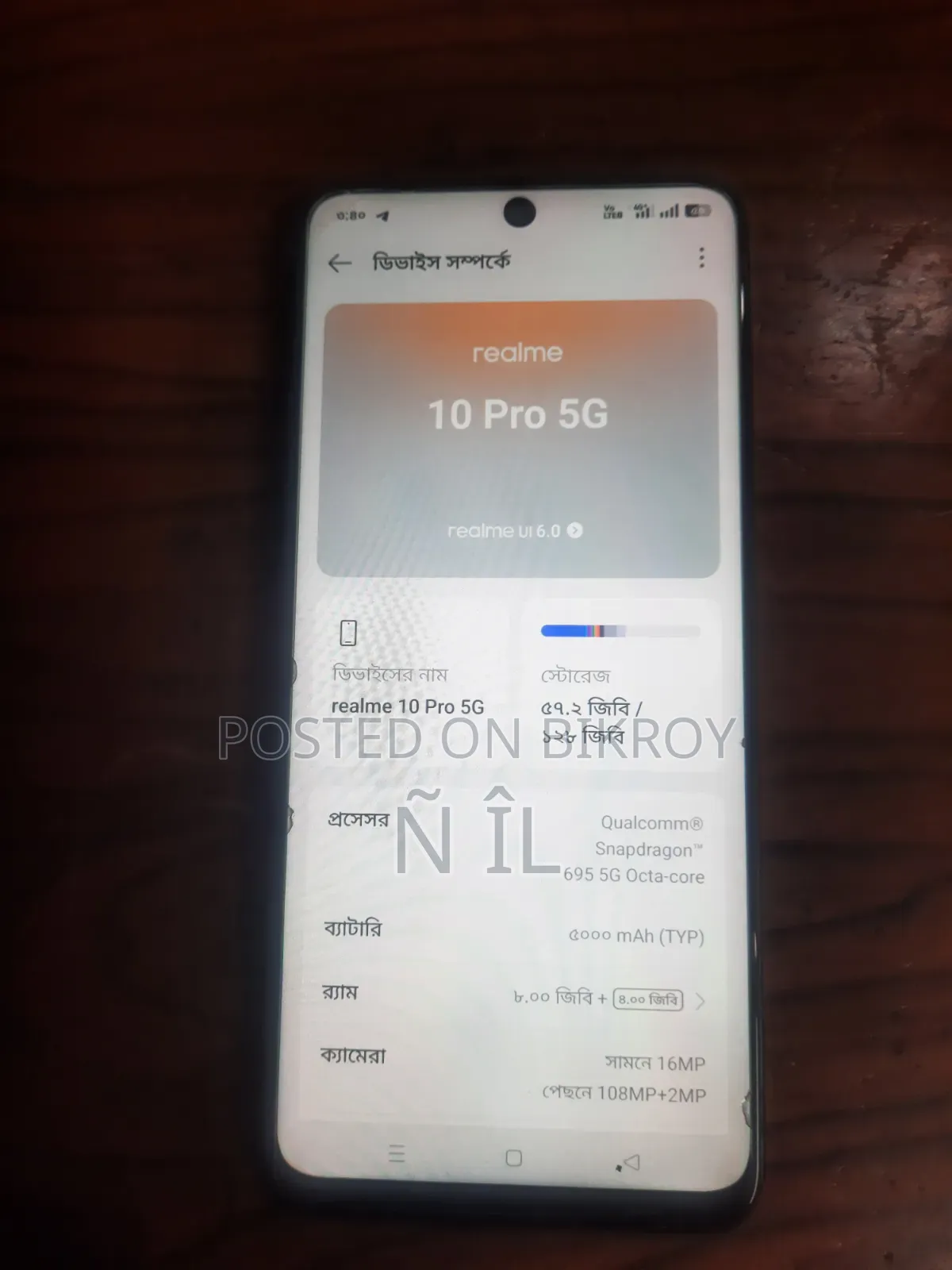 Realme 10 Pro 128 GB Black