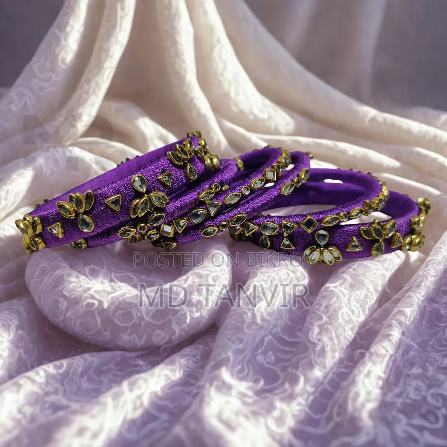 100% Silk Thread Bangles