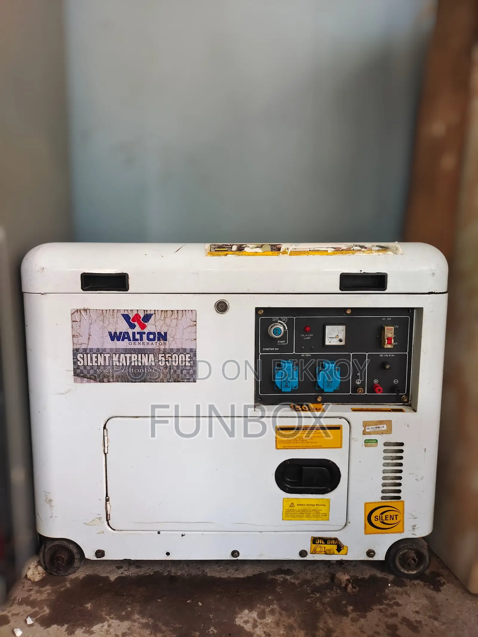 Used Walton Silent Katrina 5.5 Kw Diesel Generator 25l Tank