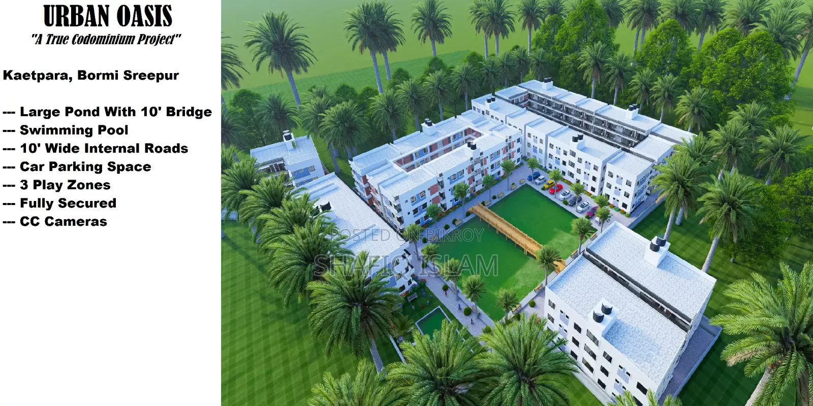 2bdrm Condo in Urban Oasis, Tongi for Sale
