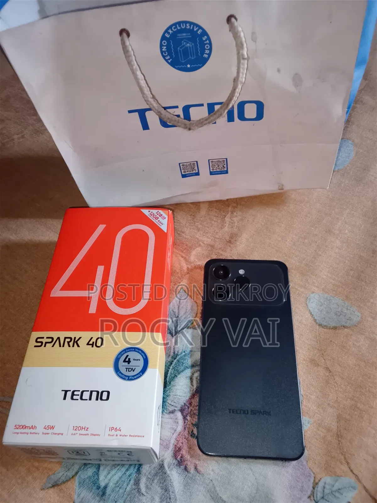 Tecno Spark 40 128 GB Black