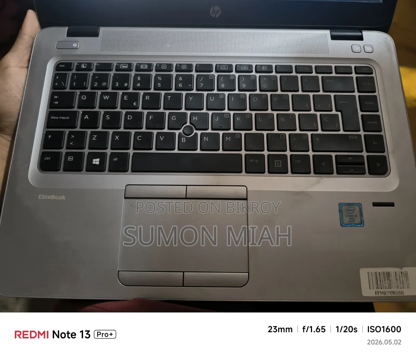 Laptop HP EliteBook 840 G3 8GB Intel Core I5 HDD 320GB