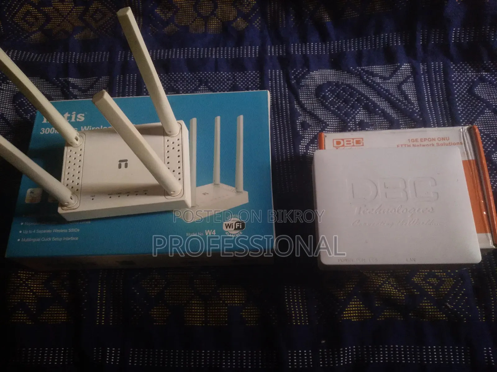 Netis Router, ONU, and 60-80 meter Optical Fiber