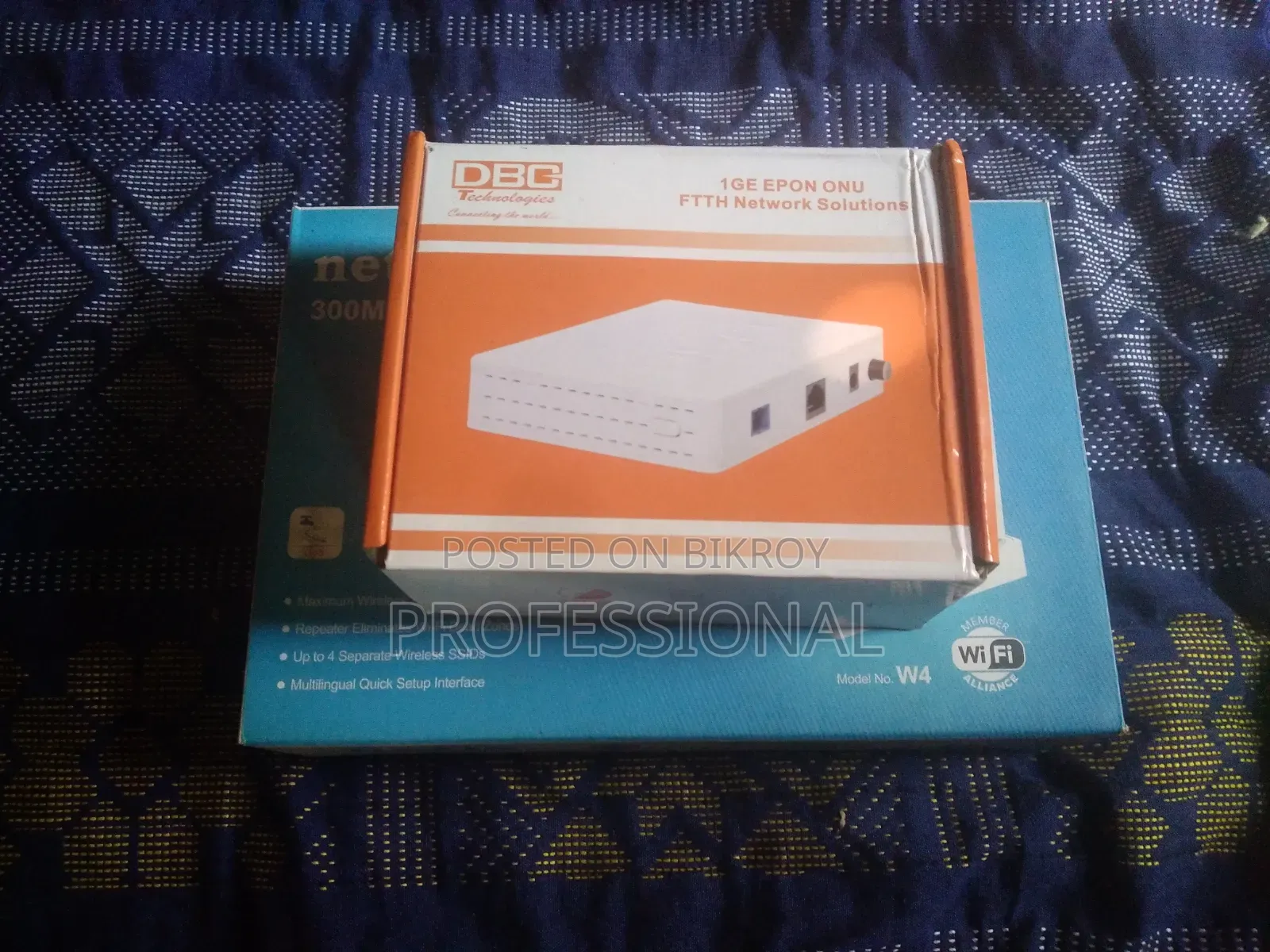 Netis Router, ONU, and 60-80 meter Optical Fiber