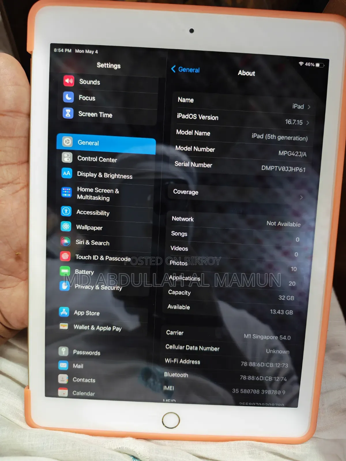 Apple iPad 5 (2022) 32 GB White