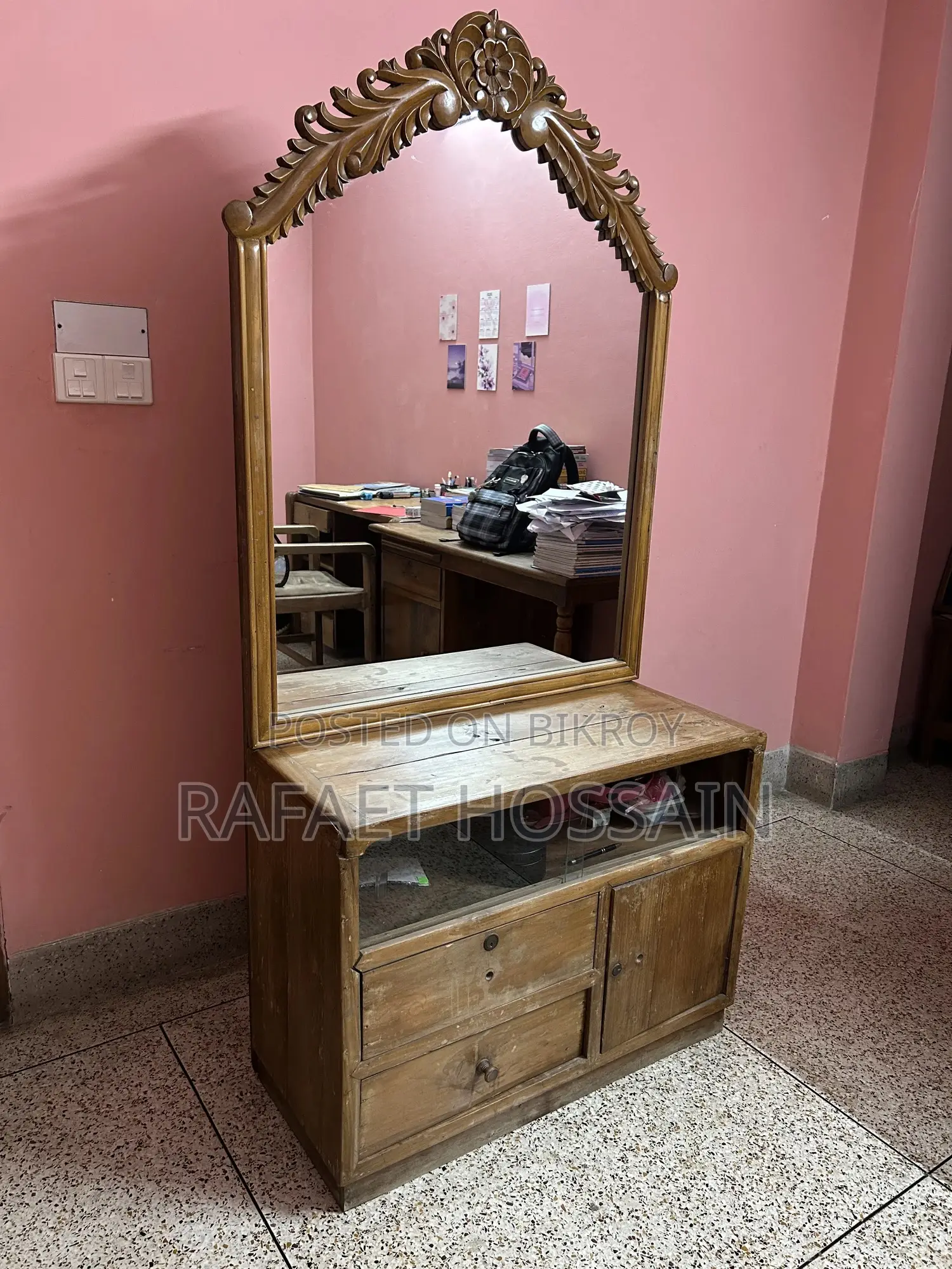 Solid Segun Wood Dressing Table