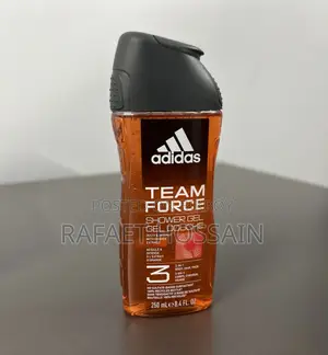 Imported, Spain, Adidas Team Force Shower Gel 250ml, 1000% Original
