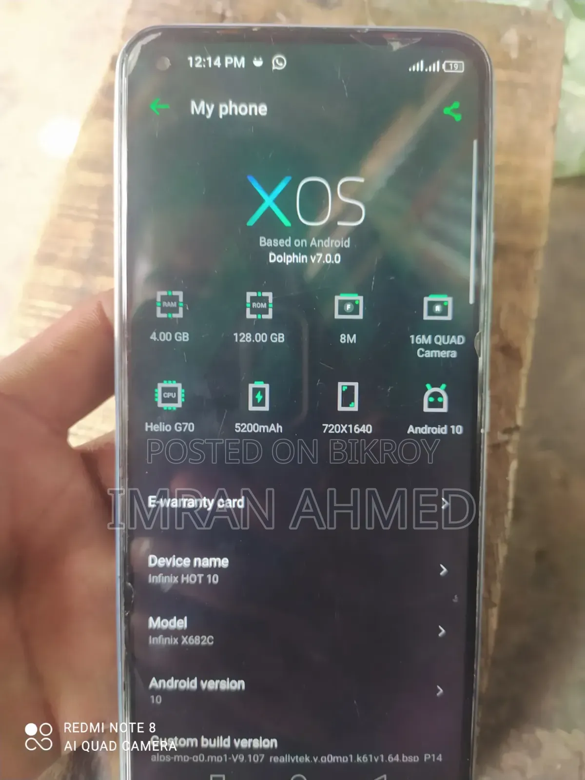 Infinix Hot 10 128 GB Silver