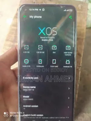 Infinix Hot 10 128 GB Silver