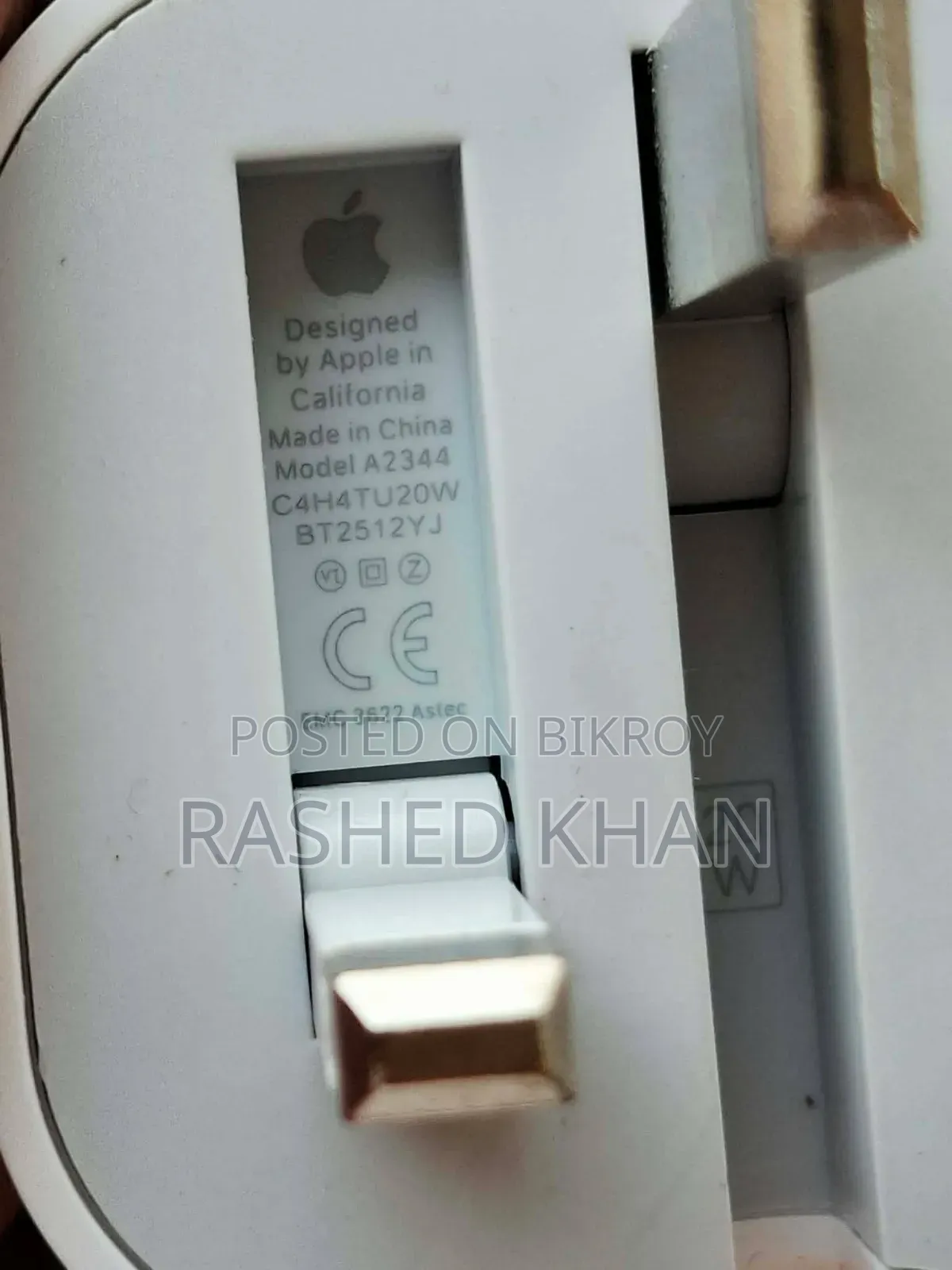 Apple 20w 3 Pin Original Adapter and Cable Vietnam