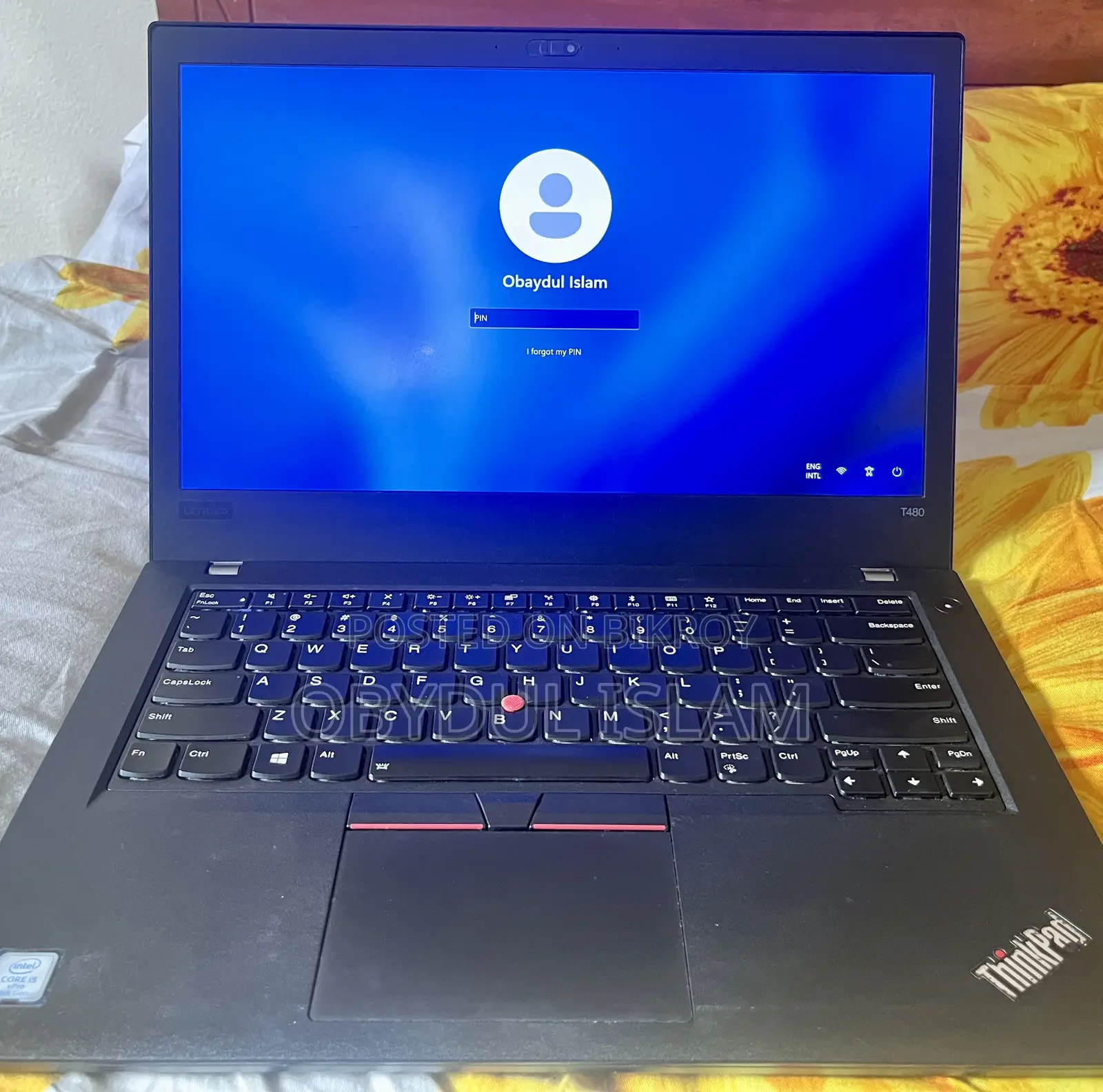 Laptop Lenovo ThinkPad T480 8GB Intel Core I5 SSD 256GB
