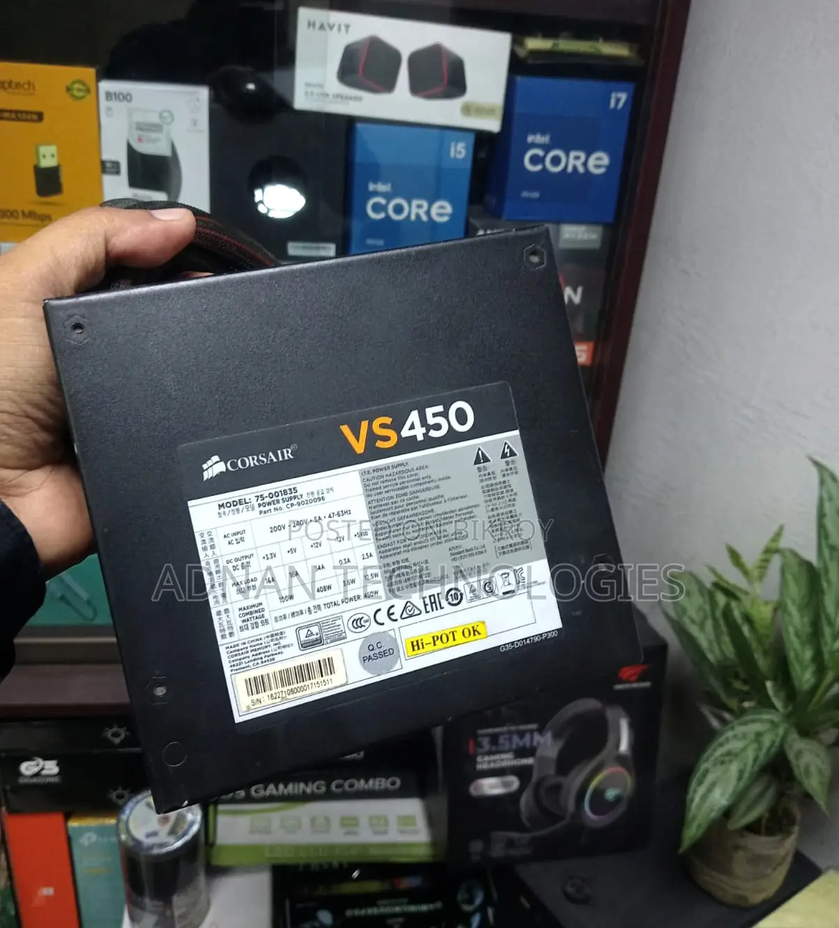 Corsair Vs450 – 450w 80 Plus White Certified Psu - Almost New