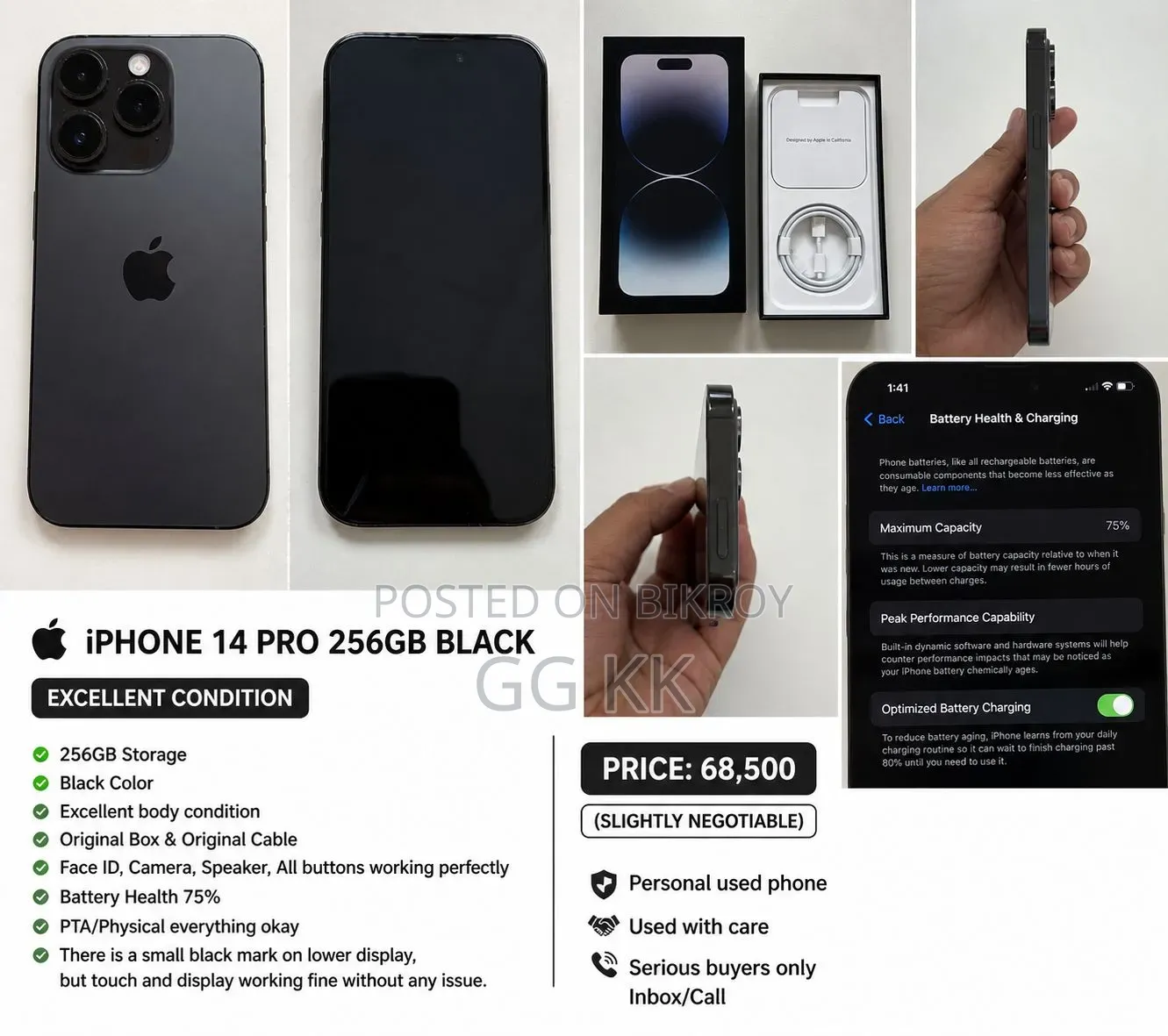 Apple iPhone 14 Pro 256 GB Black
