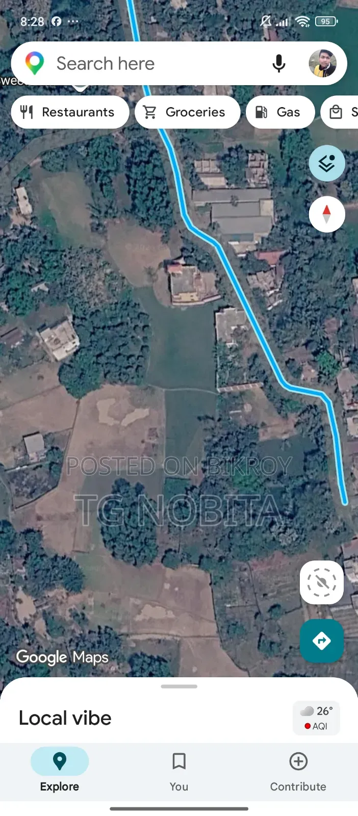 1 Bigha 5 Katha of land for sale in Joydebpur Dakshinkhan Ward 31